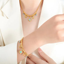 Gold-Plated Titanium Steel Charm Bracelet Bracelets