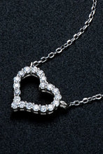 Adored Moissanite Platinum-Plated Heart Necklace Necklaces