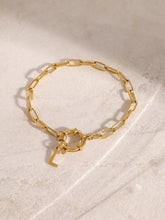 18K Gold-Plated Stainless Steel Letter L Bracelet Bracelets