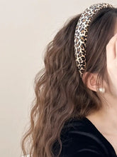 Leopard Polyester Wide Headband Hair Jewelry
