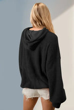 Double Take Full Size Half Zip Long Sleeve Hoodie with Kangaroo Pocket Woman Sweatshirts