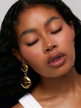 18K Gold-Plated Stainless Steel Square Earrings Earrings