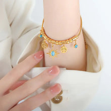 Gold-Plated Titanium Steel Charm Bracelet Bracelets