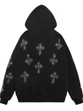 Men's Rhinestone Long Sleeve Zip Up Hoodie Mens Tops