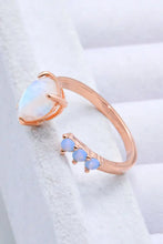 18K Rose Gold-Plated Moonstone Open Ring Rings