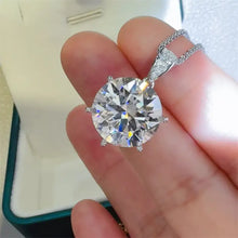 10 Carat Moissanite 925 Sterling Silver Pendant Necklace Necklaces