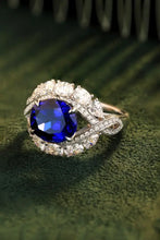 5 Carat Lab-Grown Sapphire Platinum-Plated Ring Rings