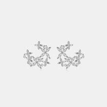 925 Sterling Silver Moissanite Lucky Clover Earrings Earrings