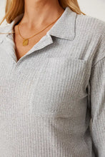 Collared Neck Dropped Shoulder T-Shirt Woman T Shirts