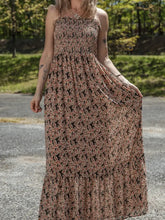 Printed Smocked Bodice Maxi Dress Maxi Dresses