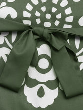 Side Slit Printed Tie Neck Dress Casual Dresses