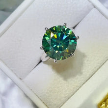 10 Carat Moissanite 925 Sterling Silver Ring Fine Jewelry