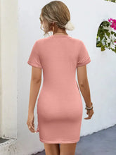Round Neck Short Sleeve Mini Tee Dress Casual Dresses