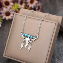 Artificial Turquoise Cow Shape Necklace Necklaces
