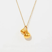 Stainless Steel Water Drop Shape Pendant Necklace Fashion Jewelry