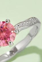 1 Carat Moissanite Contrast 925 Sterling Silver Ring Rings
