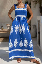 Printed Square Neck Cami Dress Casual Dresses