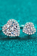 Heart-Shape Moissanite Open Ring Rings