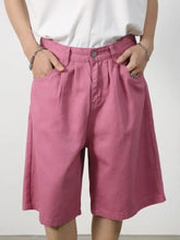 Mid Rise Denim Shorts Moonlit Mauve Denim Shorts