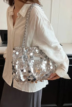 Sequin Braided Strap Shoulder Bag Shoulder Bags