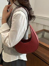 PU leather Shoulder Bag Deep Red One Size Shoulder Bags
