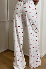 Lips Print Wide Leg Pants Woman Pants