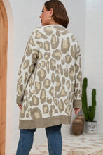 Plus Size Printed Long Sleeve Cardigan Woman Outerwear