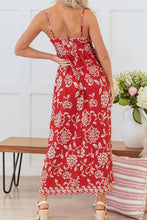 Floral Printed Spaghetti Strap Empire Waist Maxi Dress Woman Maxi Dress