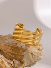18K Gold-Plated Stainless Steel Open Ring Bracelets