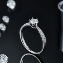 Moissanite 925 Sterling Silver Ring Fine Jewelry