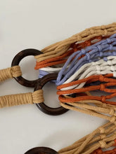 Woven Fringe Shoulder Bag with Wooden Handle Shoulder Bags