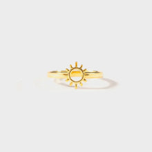 Sun Shape 18K Gold-Plated Ring Gold Rings