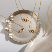 18K Gold-Plated Knotted Necklace Necklaces