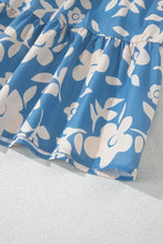 Floral Flutter Shoulder Tiered Flowy Midi Dress Casual Dresses