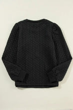 Texture Round Neck Long Sleeve Sweatshirt Woman Sweatshirts