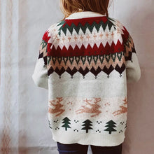 Fair Isle Christmas Sweater Long Sleeve Pullover for Women Sweater Pullovers