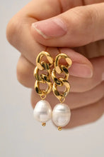 Stainless Steel Pearl Earrings Earrings