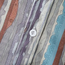 Men's Casual Vintage Striped Long Sleeve Button-Down Shirt Mens Tops