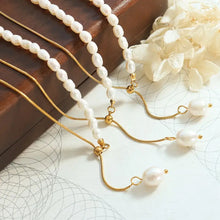 18K Gold-Plated Pearl Necklace Necklaces
