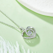 Moissanite 925 Sterling Silver Heart Shape Necklace Necklaces