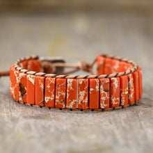 Natural Stone Bracelet Orange One Size Necklaces