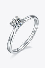 Moissanite 925 Sterling Silver Solitaire Ring Rings