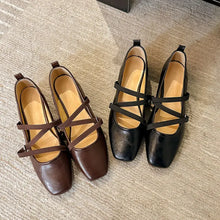 Square Toe Block Heels Loafers & Slip-Ons Woman Loafers