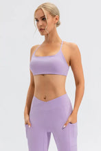 Crisscross Spaghetti Strap Active Cami Woman Activewear