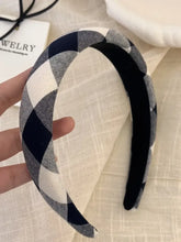 Polyester Plaid Wide Headband Hair Jewelry