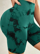 Tie-Dye High Waist Active Shorts Woman Activewear
