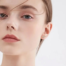 Moissanite 925 Sterling Silver Stud Earrings Gold One Size Earrings