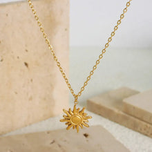 Titanium Steel Sun Shape Pendant Necklace Necklaces