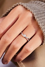 925 Sterling silver Inlaid Zircon Heart Open Ring Rings