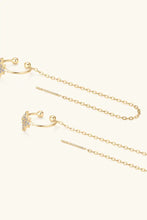 Moissanite 925 Sterling Silver Threader Earrings Earrings